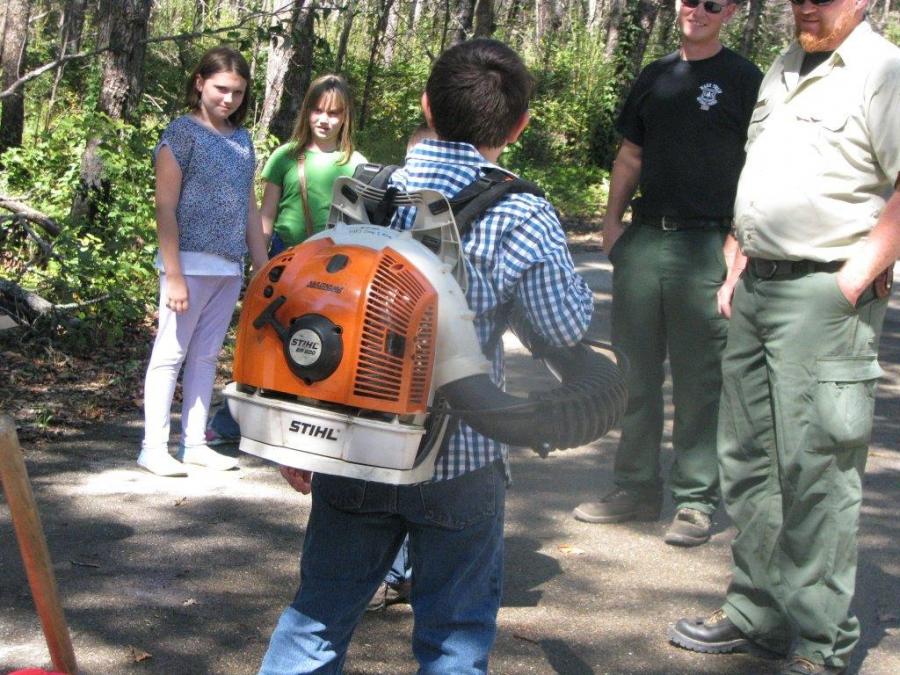 Carter County Eco Day fire fighting station